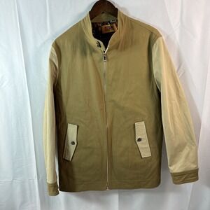 Steven Land Men's Medium Safari Lined Beige Jacket